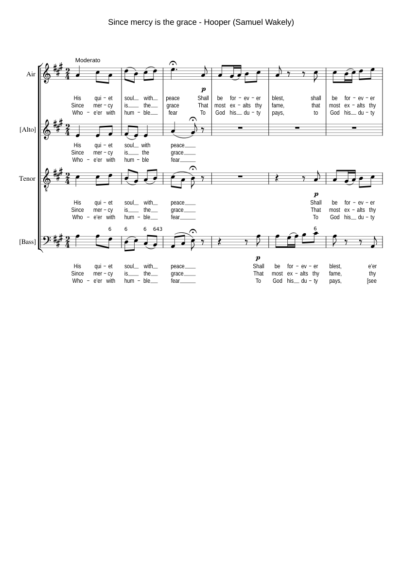 Since mercy is the grace