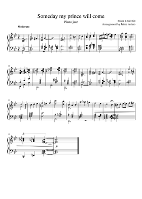 Snow White Someday My Prince Will Come Sheet Music Free Download In Pdf Or Midi On Musescore Com