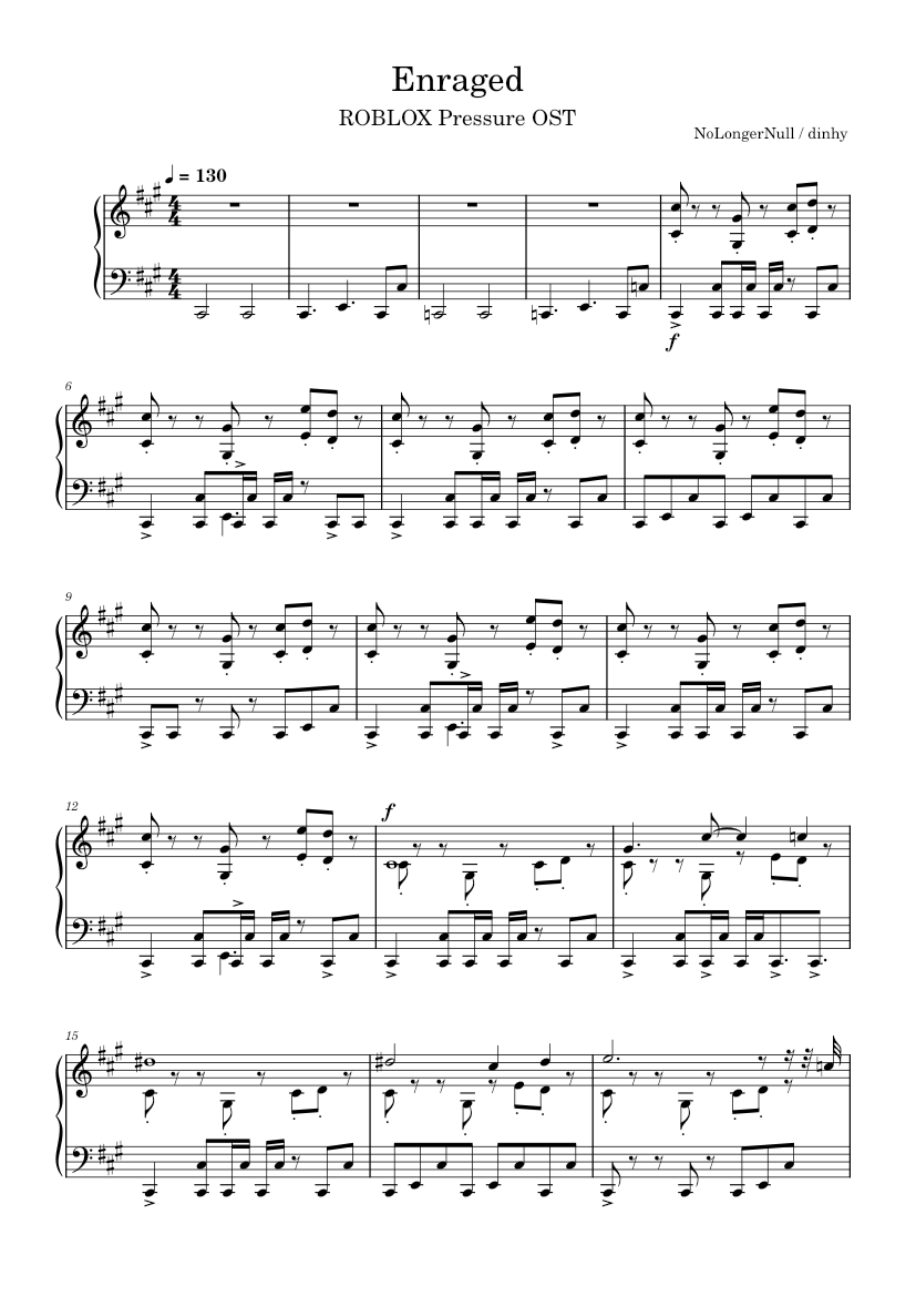 Nolongernull Rdc Enraged – NoLongerNull Sheet Music for Piano (Solo) | MuseScore.com