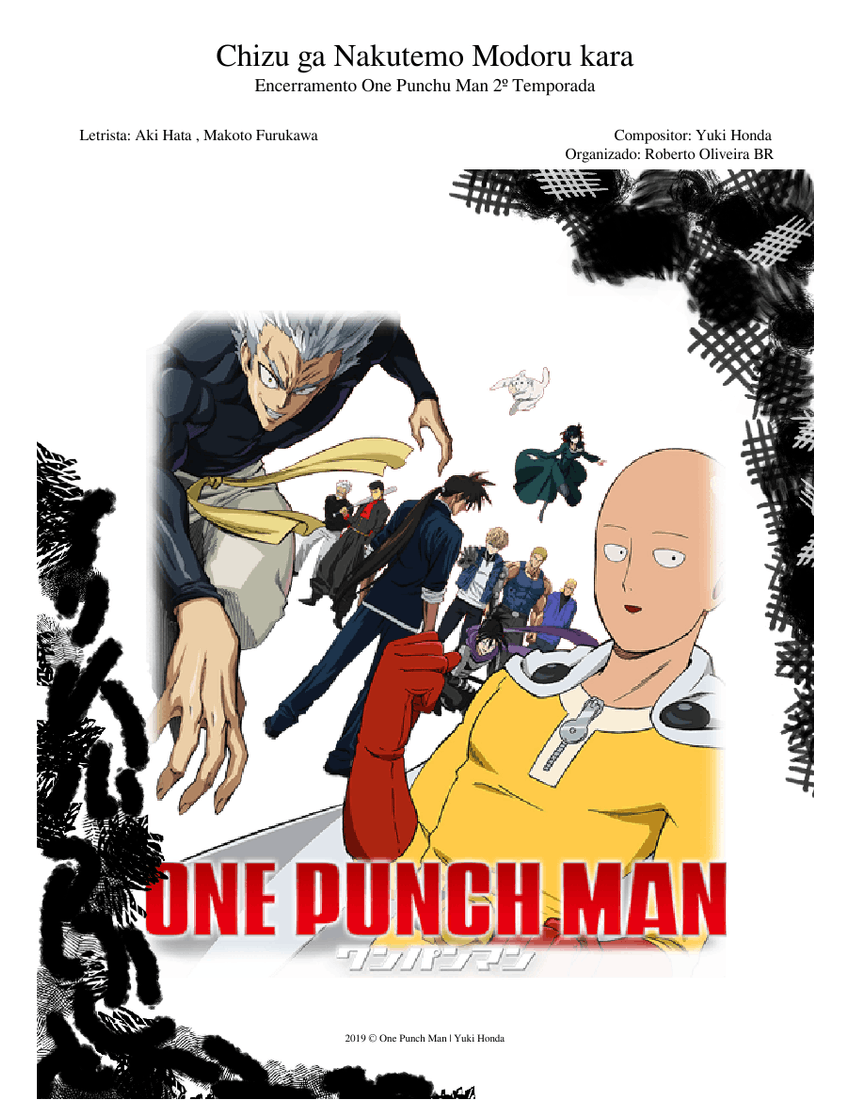One Punch Man Season 2 Ending Piano Chizu ga Nakutemo Modoru kara Sheet  music for Piano (Solo)