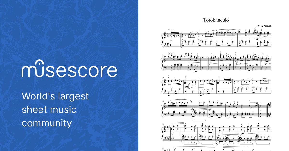 Török induló Sheet music for Piano (Solo) | Musescore.com