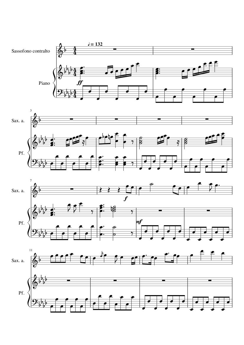 Case Closed (Detective Conan) Sheet music for Piano, Saxophone alto (Solo)  | Musescore.com