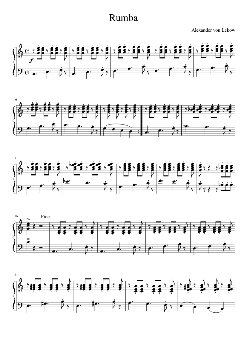 "Partition Tumba Rumba Christiane Lys 1947 Music Sheet" 
