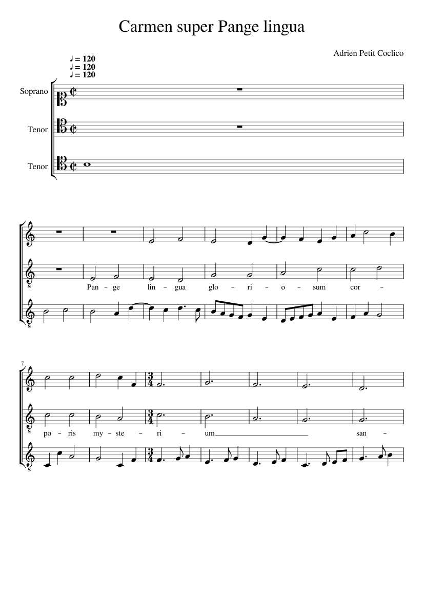 Carmen super Pange lingua