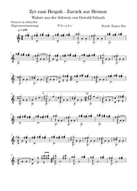 Free Der Alte Jäger by Oesch's die Dritten sheet music | Download PDF or  print on Musescore.com