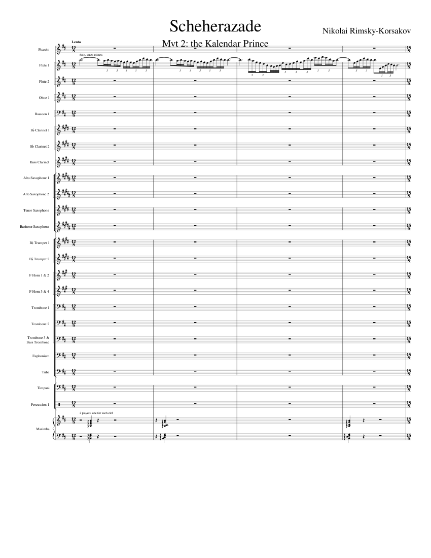 Scheherazade Op.35