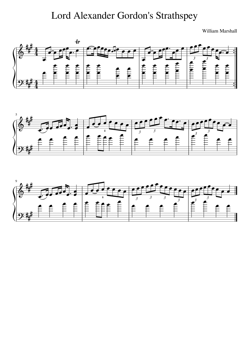 Lord Alexander Gordon's Strathspey
