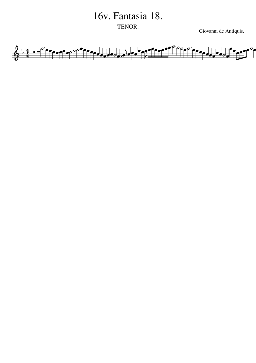 16v. Fantasia 18.