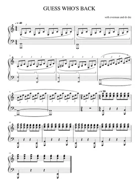 Free Guess Who's Back by Seth Everman sheet music | Download PDF or print  on Musescore.com