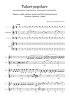 Valzer popolare sheet music arranged by Roberto Guerra for Mixed Ensemble