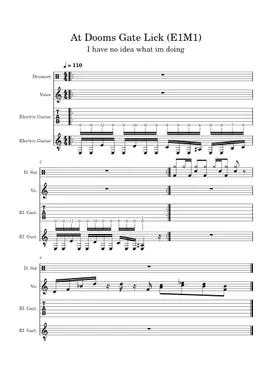 Relief – Doom (tabs) Sheet music for Guitar, Bass guitar, Drum group (Mixed  Trio)