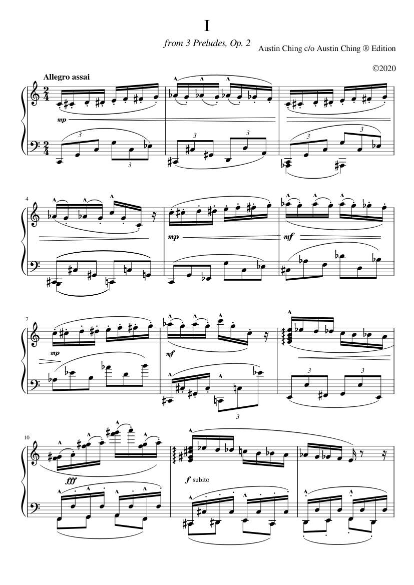 I 楽譜 ピアノ (ソロ) | MuseScore.com