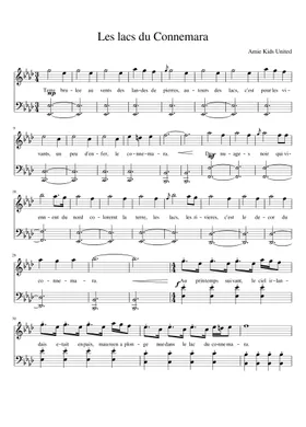 ▷ Les lacs du Connemara Sheet Music (Piano, Voice) - OKTAV