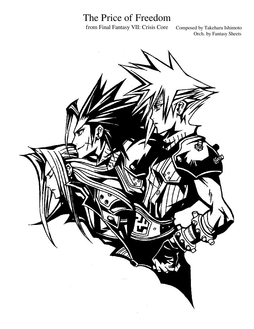 Final Fantasy VII: Crisis Core - The Price of Freedom Sheet Music
