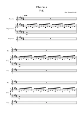 Free Charms - Abel Korzeniowski by alicemudrik sheet music | Download PDF  or print on Musescore.com