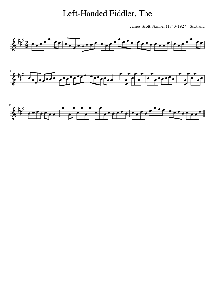 The Left-Handed Fiddler