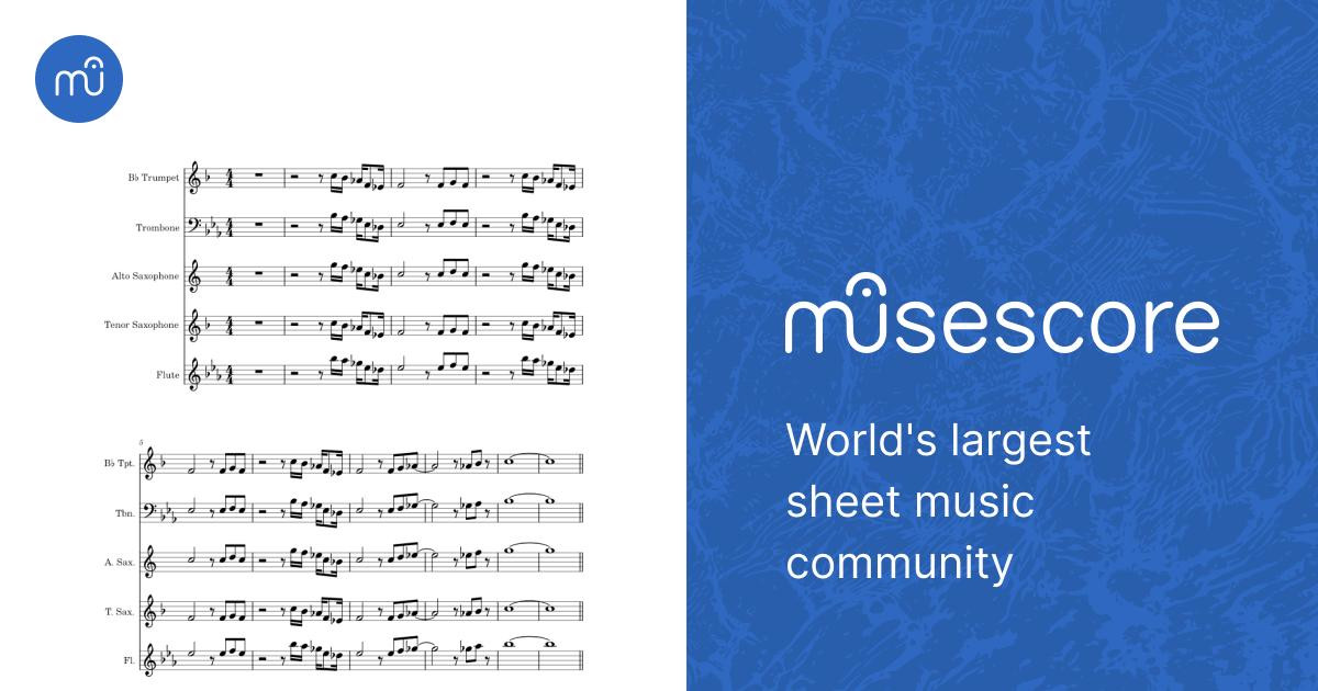 Sledgehammer Peter Gabriel Sheet music for Flute, Saxophone alto