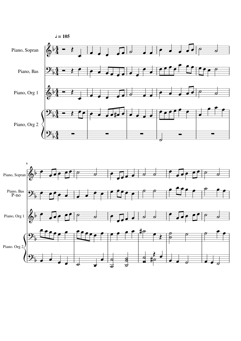 Maryjo Krolowo Polski Na Glosy Sheet Music For Piano Mixed Quartet Musescore Com