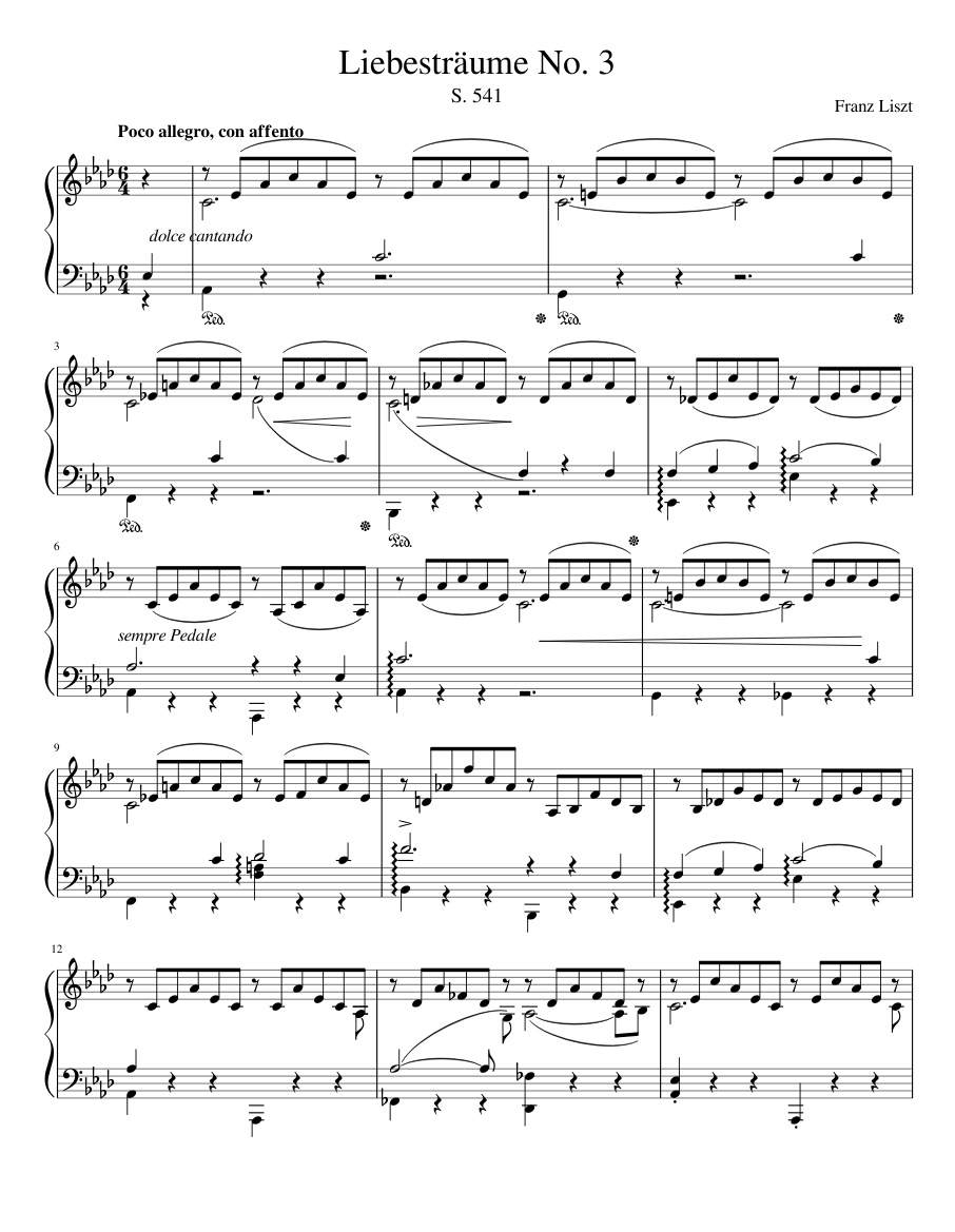 Liebesträume S.541
