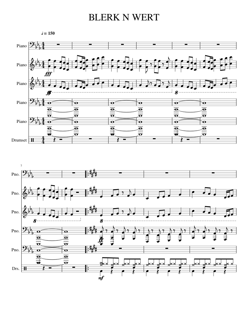 ПРИЗРАК) - Аранжировка для фортепиано НотыПРИЗРАК) - Аранжировка для фортепиано Ноты  