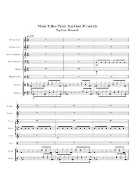 DUET SHEET MUSIC] Top Gun Anthem - Violin and Piano Chamber Ensemble :  Musicalibra