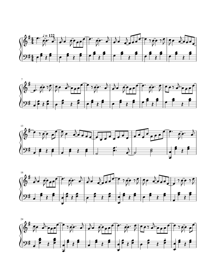 Marble Machine Piano Version (revised) Sheet music for Piano (Solo ...