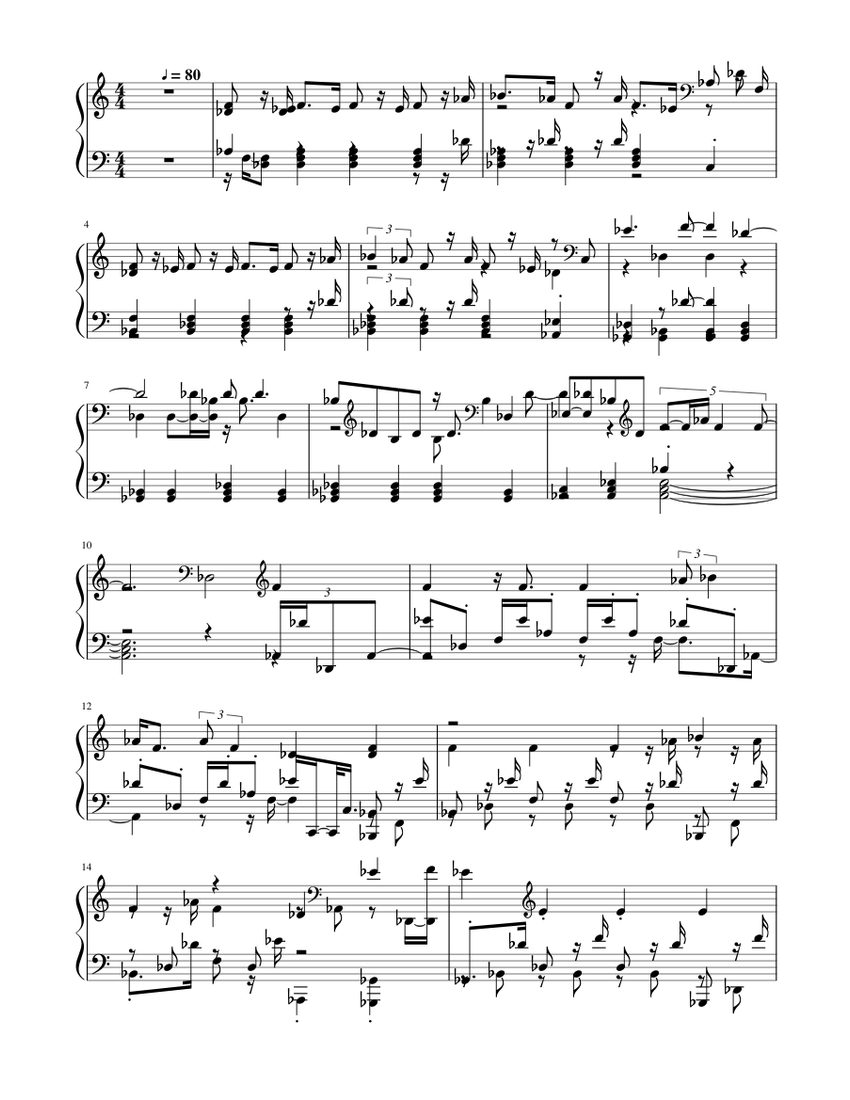 Fool - cavetown Sheet music for Piano (Solo) | Musescore.com
