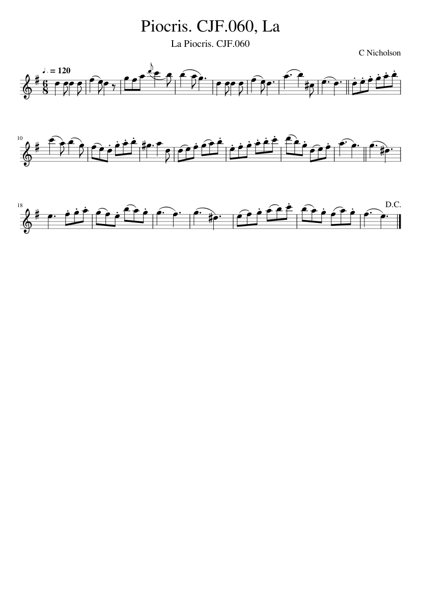 Piocris. CJF.060 La