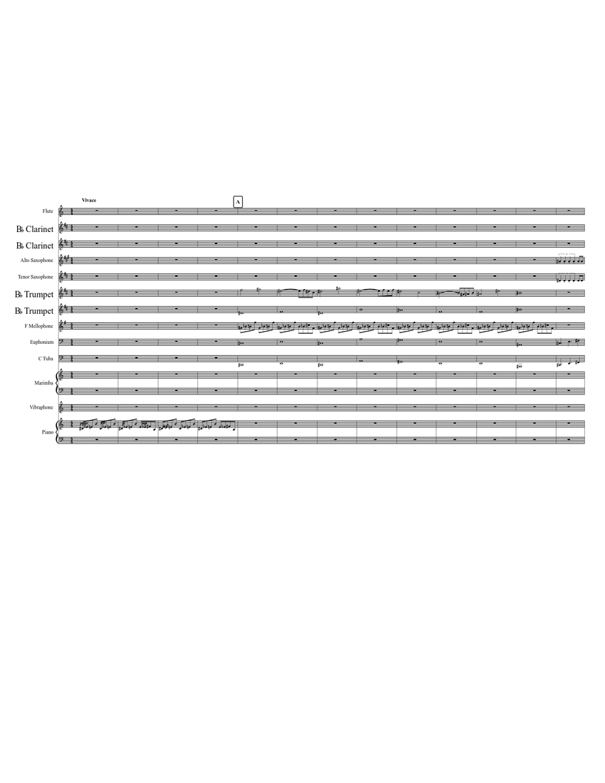 Marching Band Intro Sheet music for Piano, Tuba, Flute, Clarinet other ...