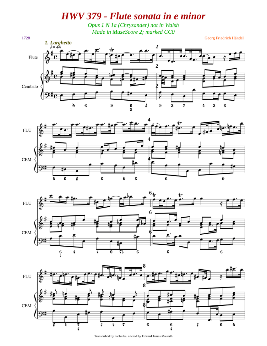 Vivaldi Sonata In E Minor Cello Quartet | Allegro Press - 6