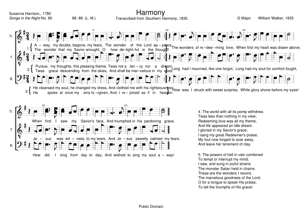 Harmony - William Walker