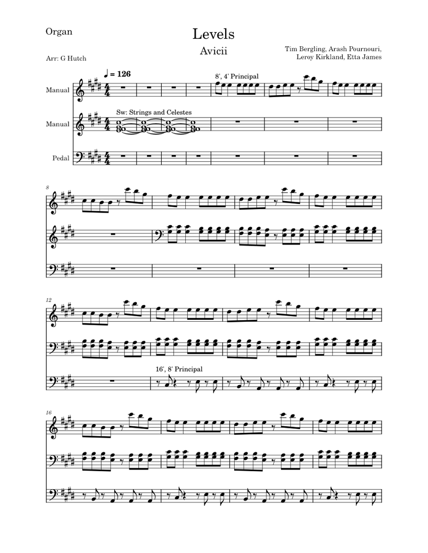 Levels Cover) Avicii Sheet music for Piano (Mixed Trio