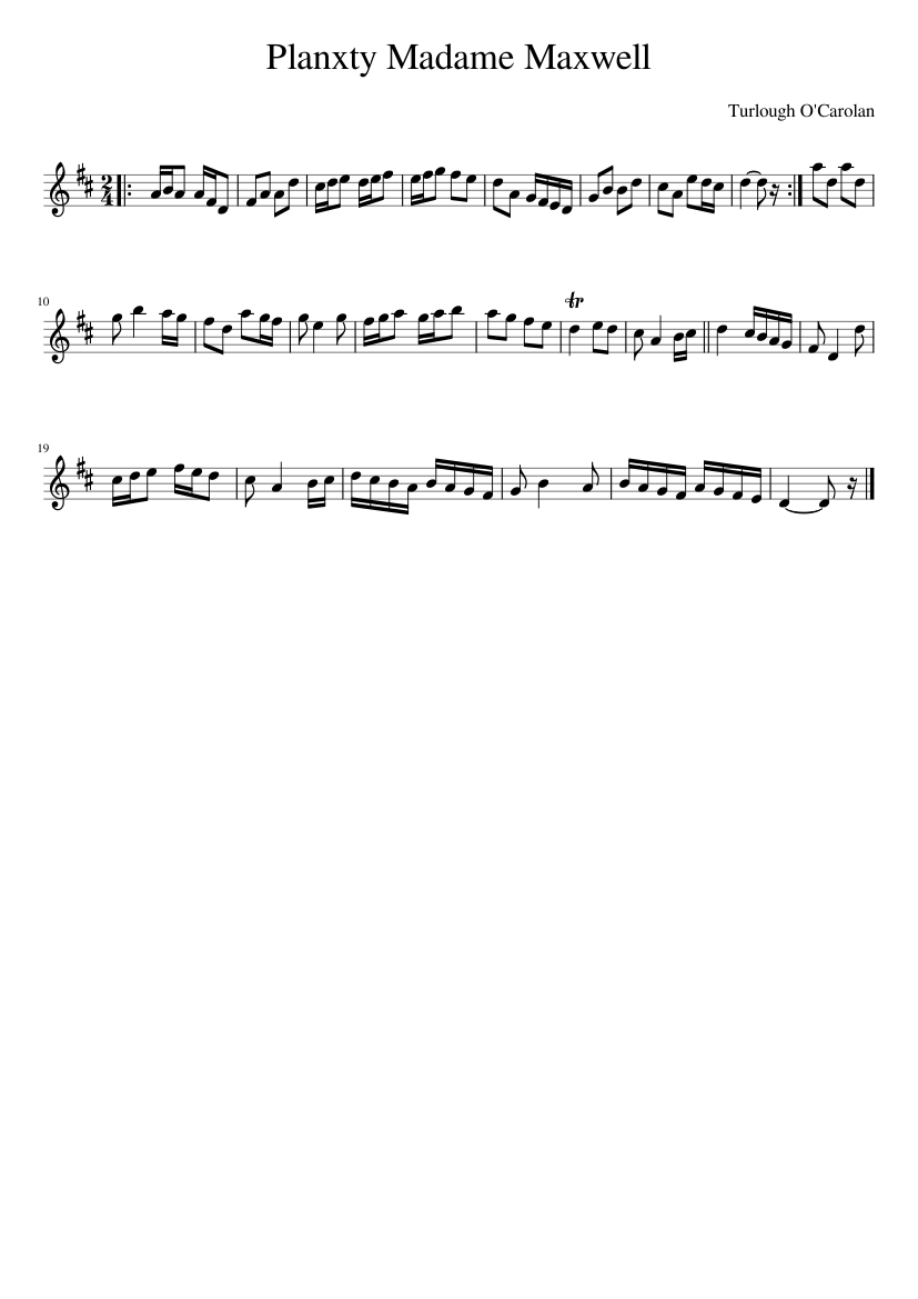 Planxty Madame Maxwell