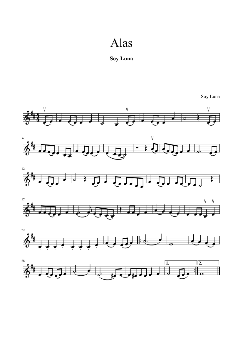 Soy Luna - Alas - piano tutorial