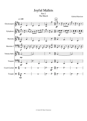 FNF Week 7 Sheet music for Vibraphone, Drum group, Marimba, Synthesizer  (Percussion Ensemble)