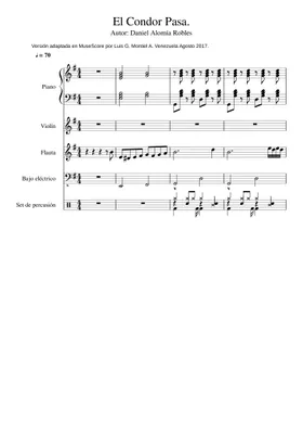 condor pasa sheet music | Play, print, and download in PDF or MIDI sheet  music on Musescore.com