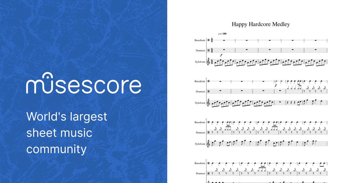 Happy Hardcore medley - piano tutorial