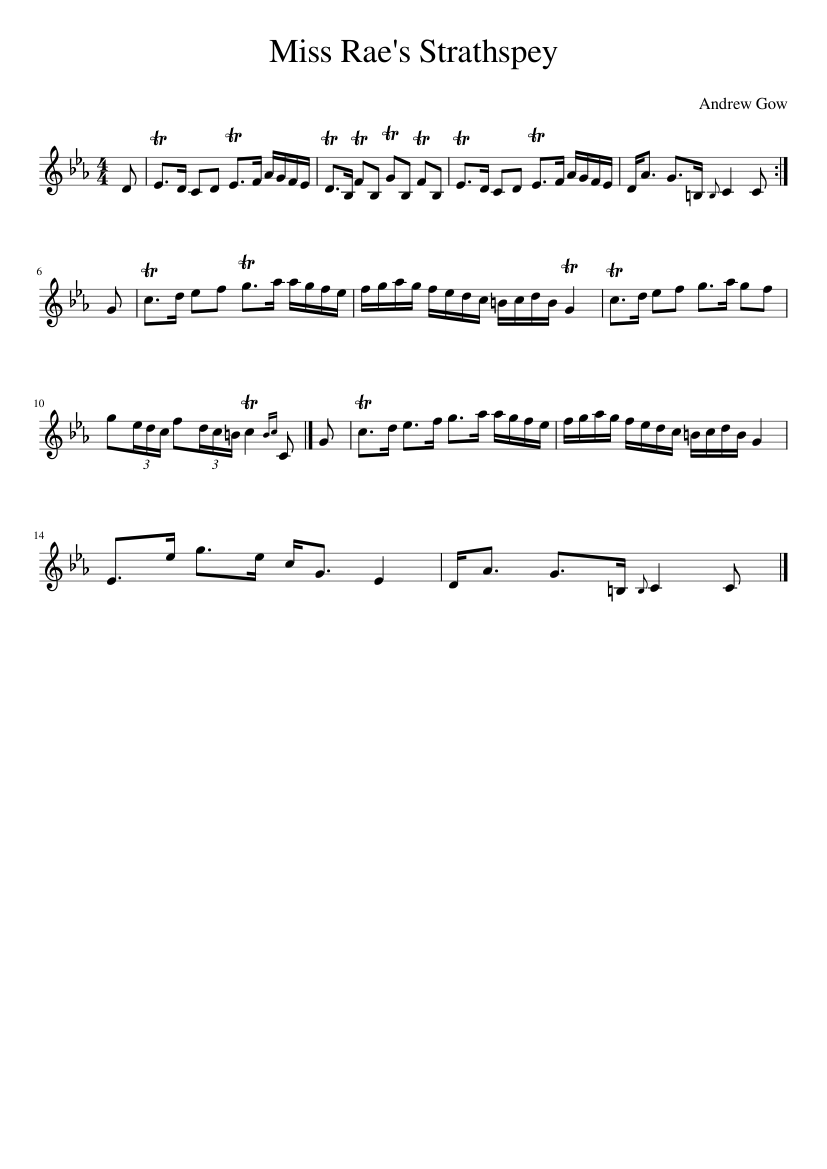 Miss Rae's Strathspey