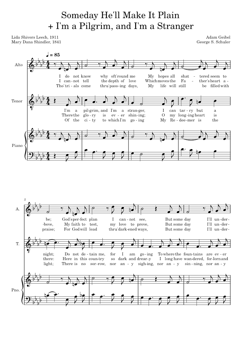 Im a pilgrim and Im a stranger (Schuler)