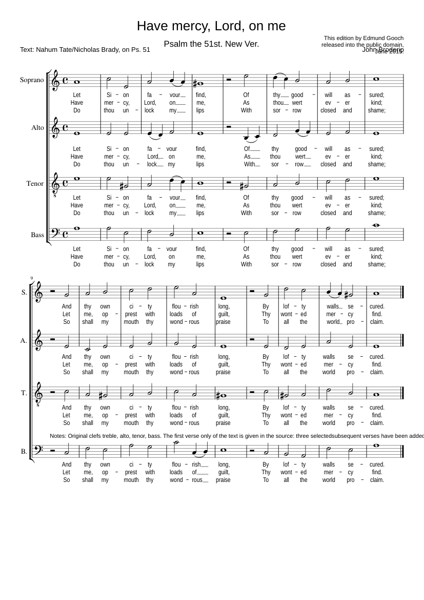 Have mercy Lord on me