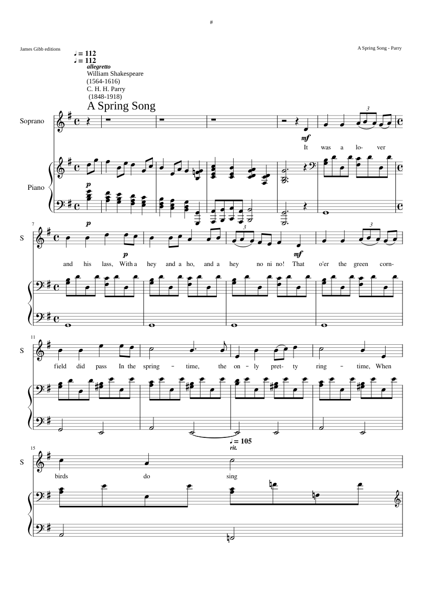A Spring Song