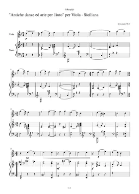 O.Respighi Siciliana from The Tree of Life Chords & Sheet Music - Olga  Scheps