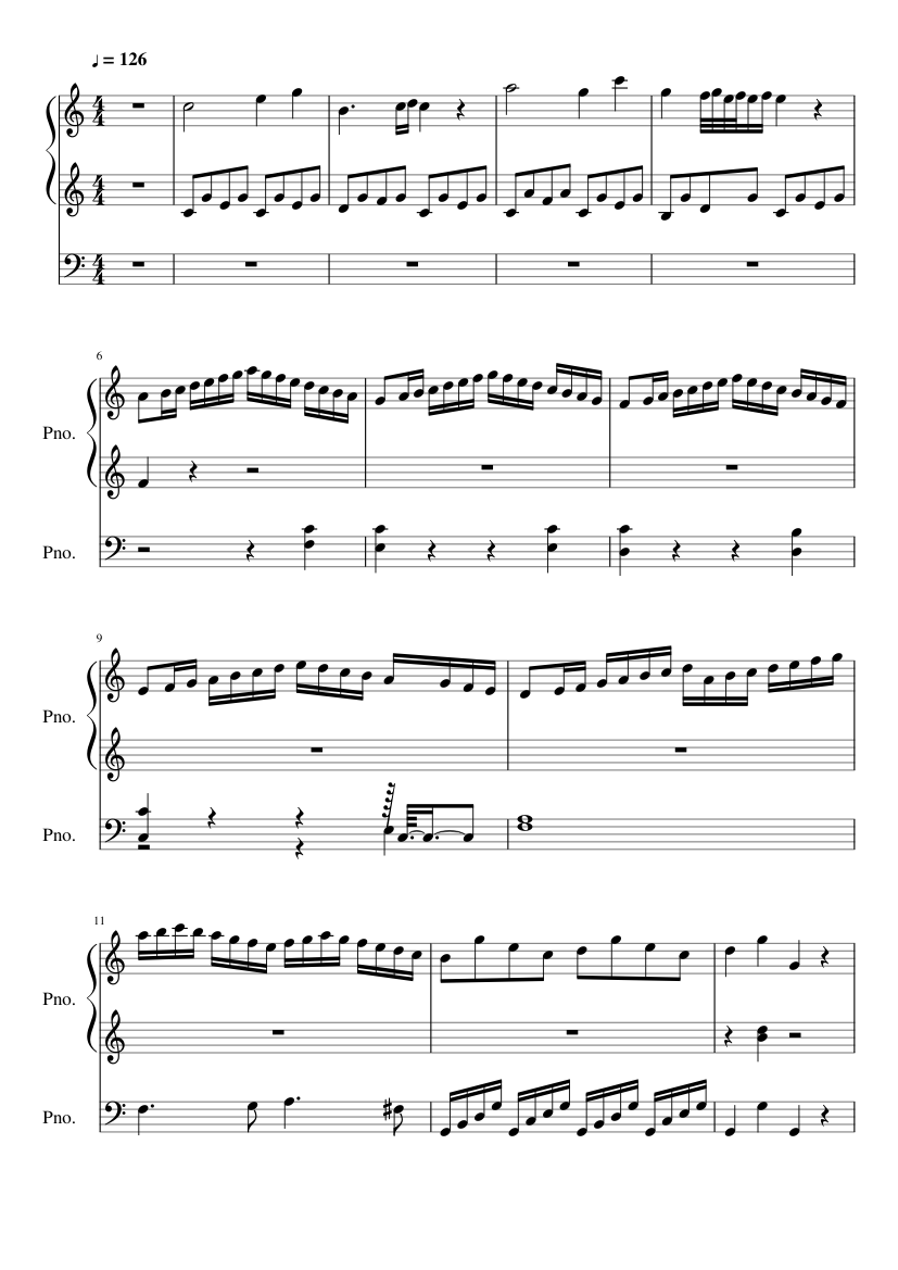 Mozart Sonata No. 15 K.545 1st mov. Sheet music for Piano (Piano Duo) |  Musescore.com