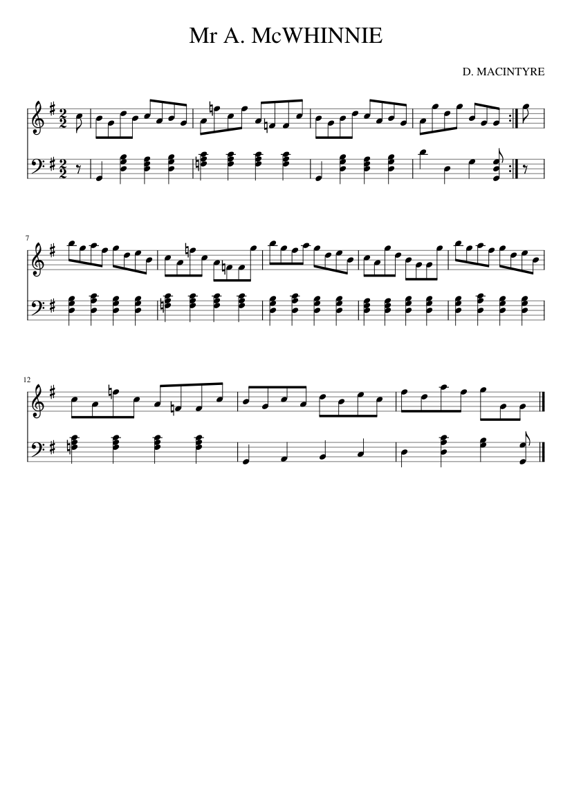 Mr A. McWHINNIE