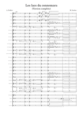 Free Les Lacs Du Connemara by Michel Sardou sheet music | Download PDF or  print on Musescore.com