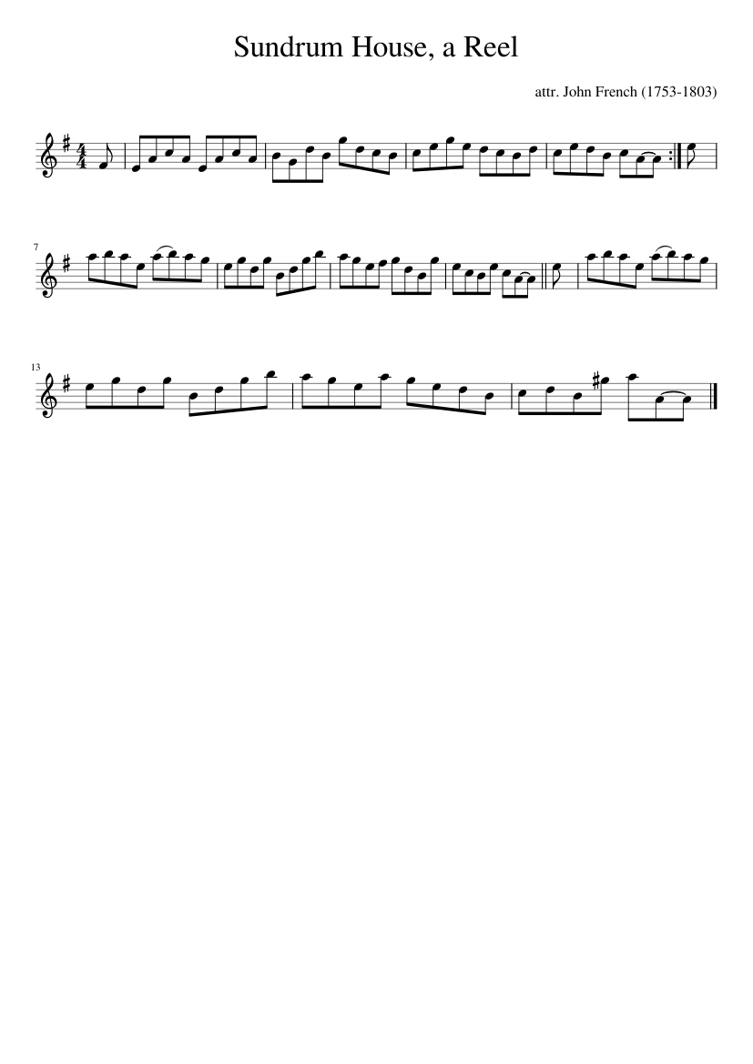 Sundrum House a Reel