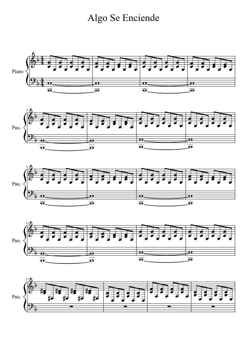 Violetta - Algo Se Enciende Sheet music for Piano (Solo) | Musescore.com