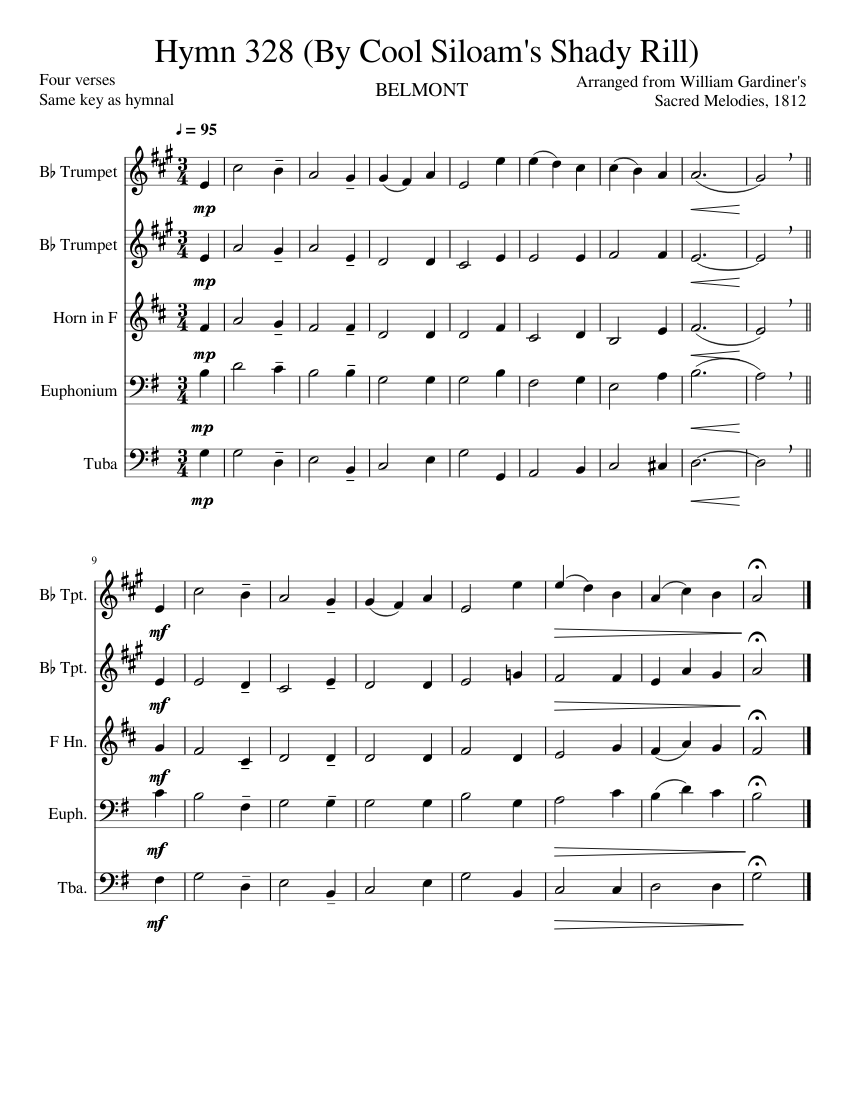By Cool Siloam's Shady Rill (Hymn 327)