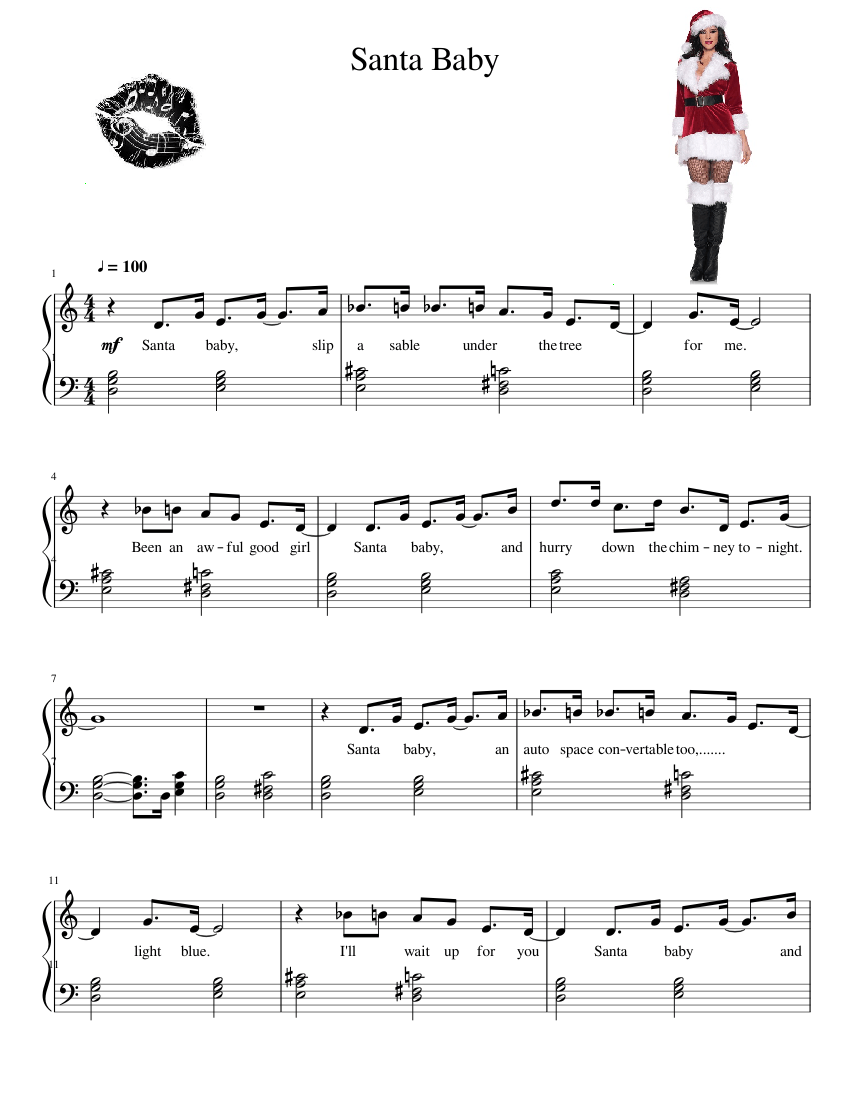 Santa Baby Sheet music for Piano (Solo)