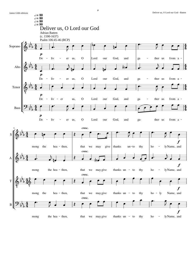 Deliver us O Lord our God